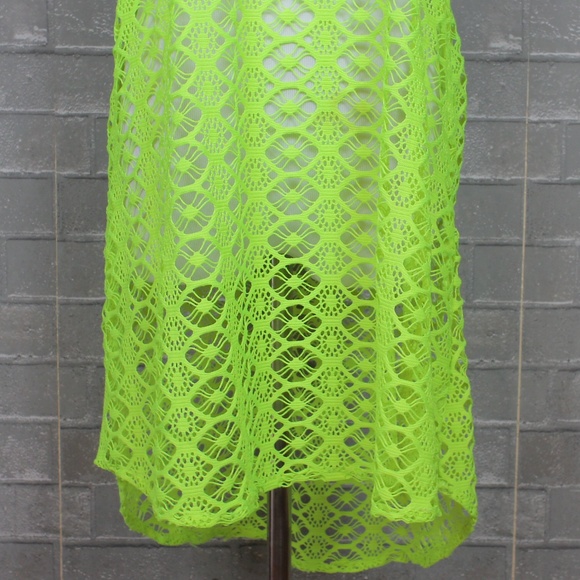 Retro Steve Madden Neon Mesh Swimsuit Coverup - Picture 3 of 6